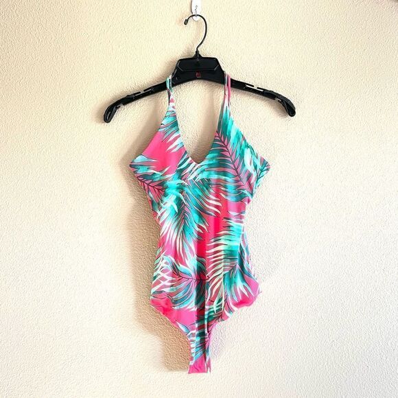 NEW Palm Leaf Print Bodysuit - Picture 1 of 7